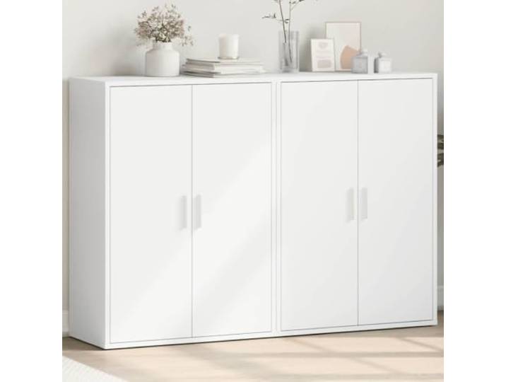 HEFZGDB Sideboard 2 STK. aus Holzwerkstoff mit hoher Stabilität, Feuchtigkeitsbeständigkeit, glatter Oberfläche, praktischem Stauraum für Wohnzimmer und großer Oberfläche für Deko