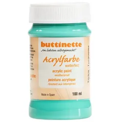 buttinette Acrylfarbe wetterfest in verschiedenen Farbtönen, 100 ml