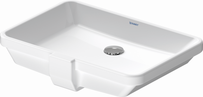 Duravit Design Classics Einbauwaschtisch Universal 0316530000 Einbau von unten, ohne Hahnloch, 525 mm, Weiß Hochglanz