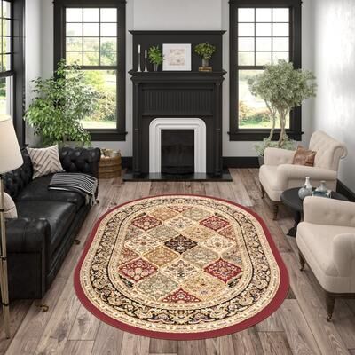 Alise Rugs Soho Traditional Floral Indoor Area Rug