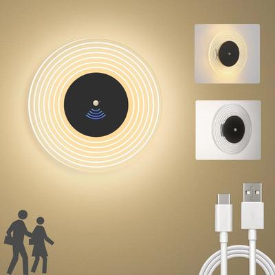 Uplift Picks Magnetic Rechargeable Motion Sensor Wall Lamp warm White (2700 3500k) 2 Pcs 4000 Mah