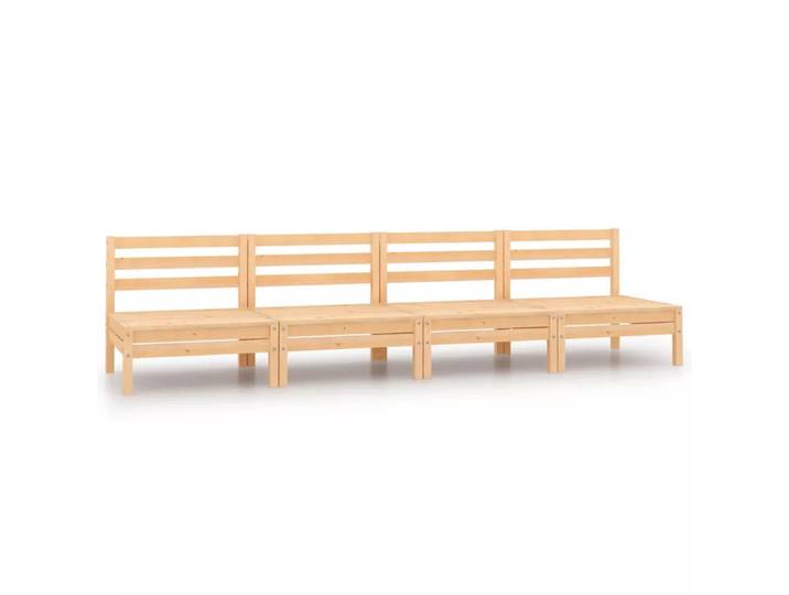 VidaXL - Mittelsofa kiefernholz, One Size, Braun