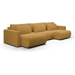 PANORAMASOFA Evy 4 Sitzplätze Gelb