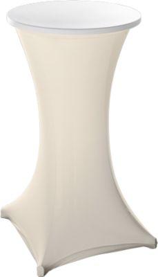 Stehtisch-Husse, ø 700 mm, champagner-ecru
