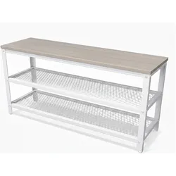 Relaxdays, Schuhschrank, Schuhbank (100 x 30 x 45 cm)