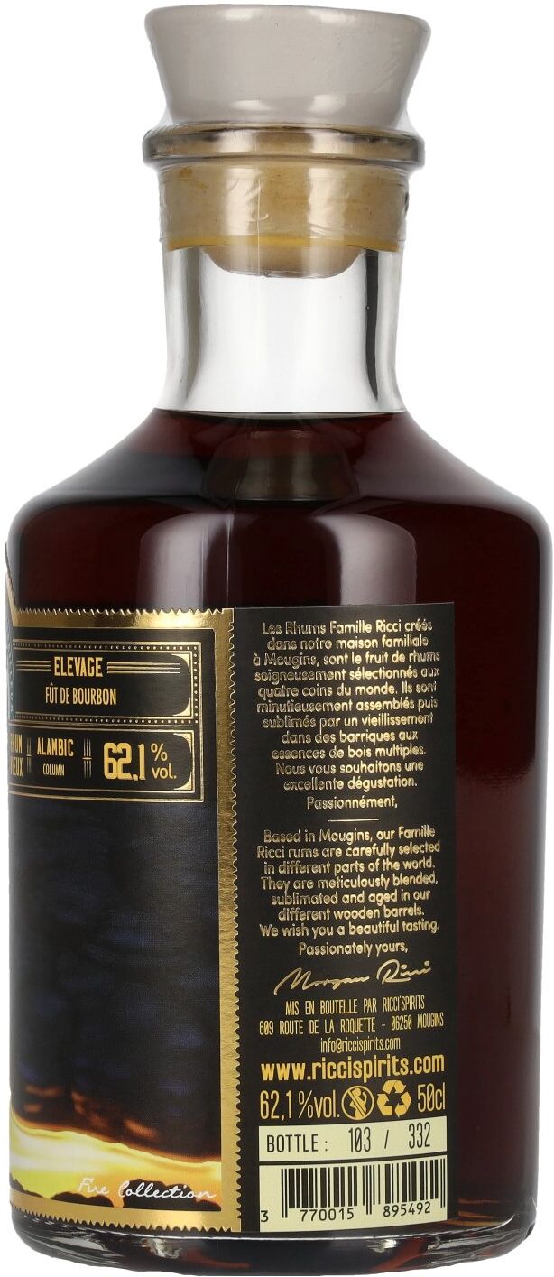 Famille Ricci Ten Cane Rare Single Cask Rhum Vieux 2008 62,1% Vol. 0,5l