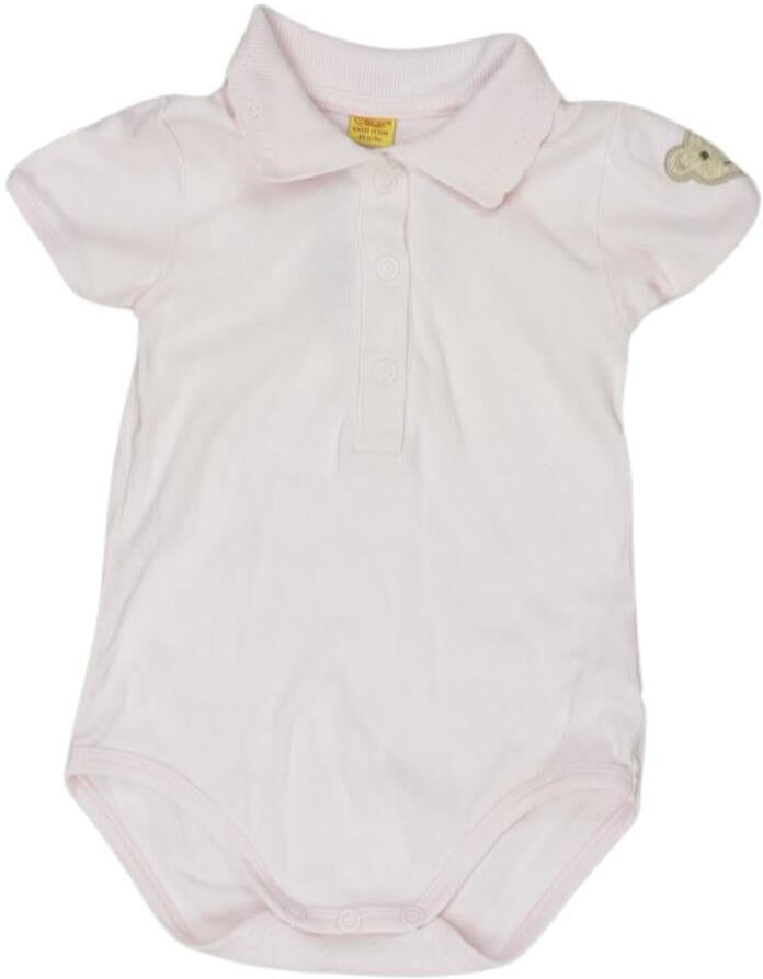 Steiff Mädchen Strampler, Pink, Gr. EU 68, Baumwolle - Second Hand