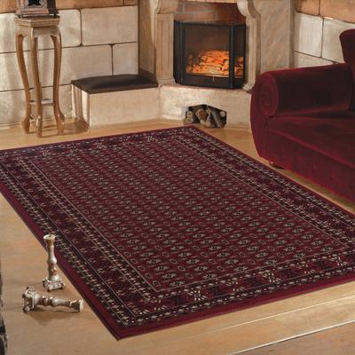 Teppich AYYILDIZ TEPPICHE "Marrakesh 351", rot, B:240cm H:12mm L:340cm, Kunstfaser, Teppiche, Teppich, Orient Optik, Kurzflor, Wohnzimmer