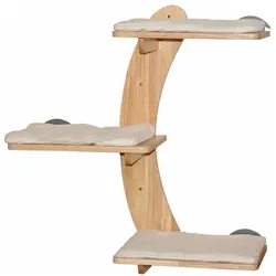 Nanook Katzen Kletterwand 3-stufig Wandkratzbaum