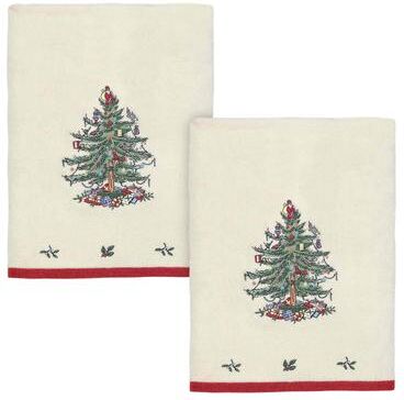 Spode® Christmas Tree 2-Pack Bath Towel Set