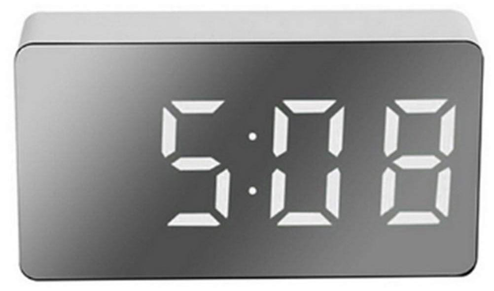 Dripio LED-spiegelwekker, digitaal, multifunctioneel, mini, 3,1 inch