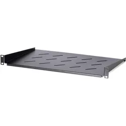 Ds-It 1 HE Fachboden für Wandschränke mit einer Tiefe von 450mm, Serverschrank Zubehör, Schwarz