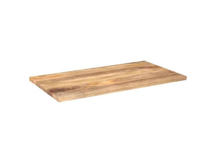 Tischplatte Eckig 100x60x2,5 cm aus Massivholz Mango Massivholzplatte, rustikales Design, leicht zu reinigen, universell für verschiedene Untergründe