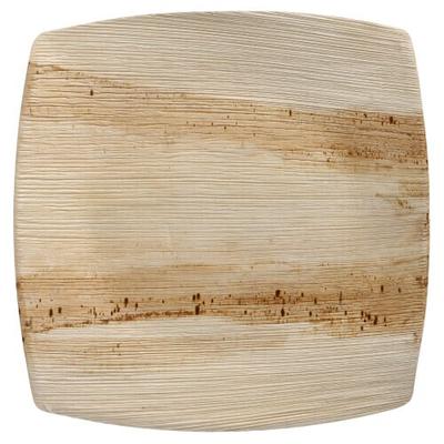 Papstar 25 Teller, Palmblatt "pure" 26 cm x 26 cm natur "QUADRATO"