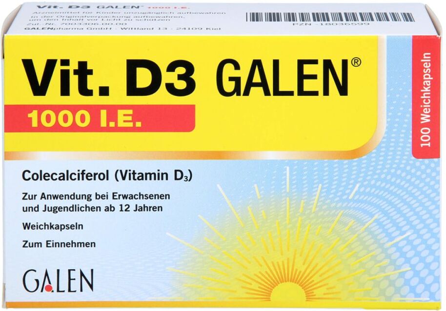 Vit. D3 Galen 1000 I.e. Weichkapseln