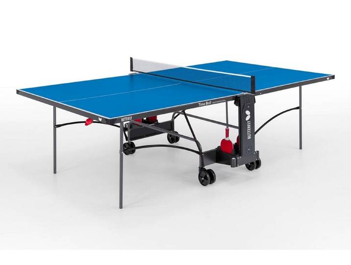 Butterfly Tischtennisplatte Timo Boll Outdoor wetterfest + Netz blau