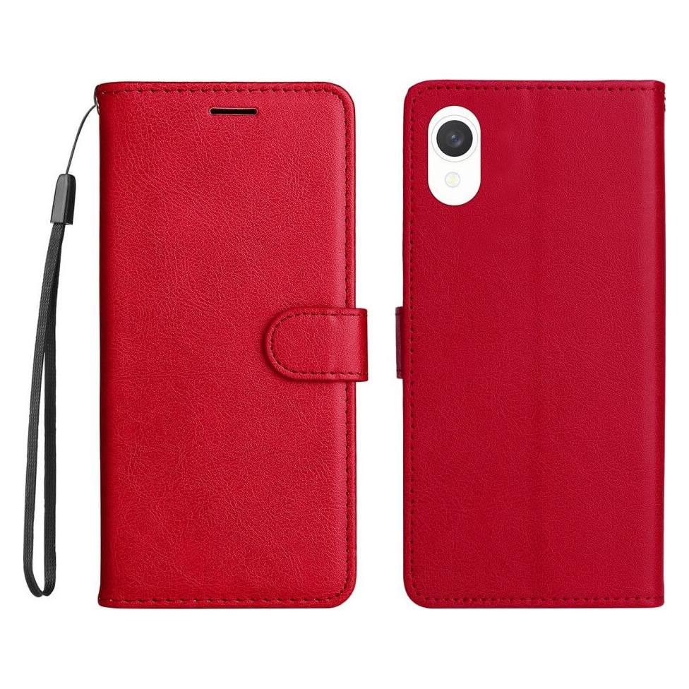 Cover-Discount Galaxy A23e - Leder Etui Hülle rot (Samsung Galaxy A23e) (660118820D)