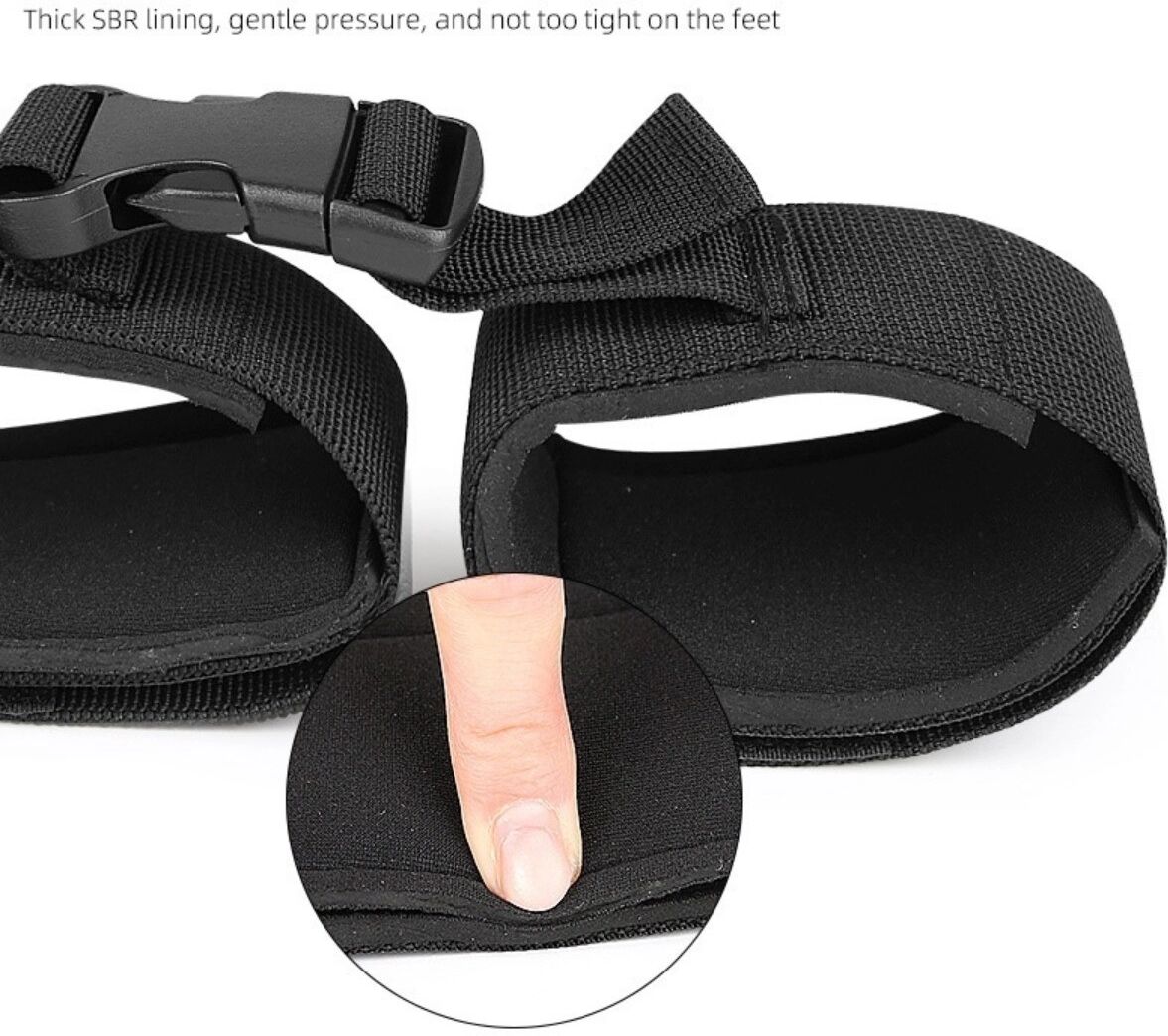 INF Sangle d'assistance gymnastique pour cheville - Velcro réglable 31.2cm x 4.8cm, Polyester SBR, boucle plastique