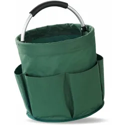 Maximex Universal Garten Caddy 16 l, Grün, mit 6 Außentaschen für Gartenwerkzeug