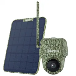 Reolink Go Series G450 mit Solarpanel 2 4G LTE 8 MP Wildkamera mit 360° Rundumsicht, Schwenk- & Neigefunktion, Erkennung von Tieren, inkl. Solarpanel