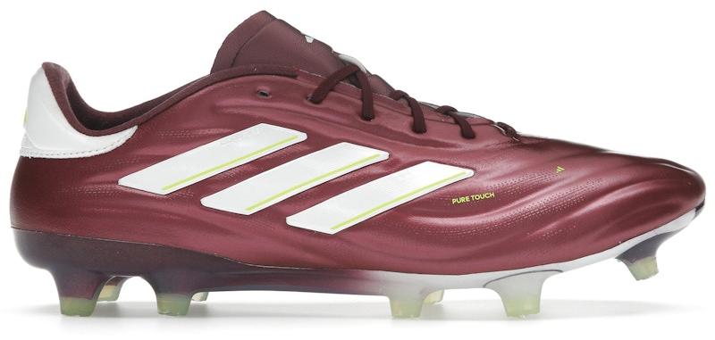 adidas Copa Pure II Elite FG Shadow Red Cloud White Team Solar Yellow - EU 43 1/3
