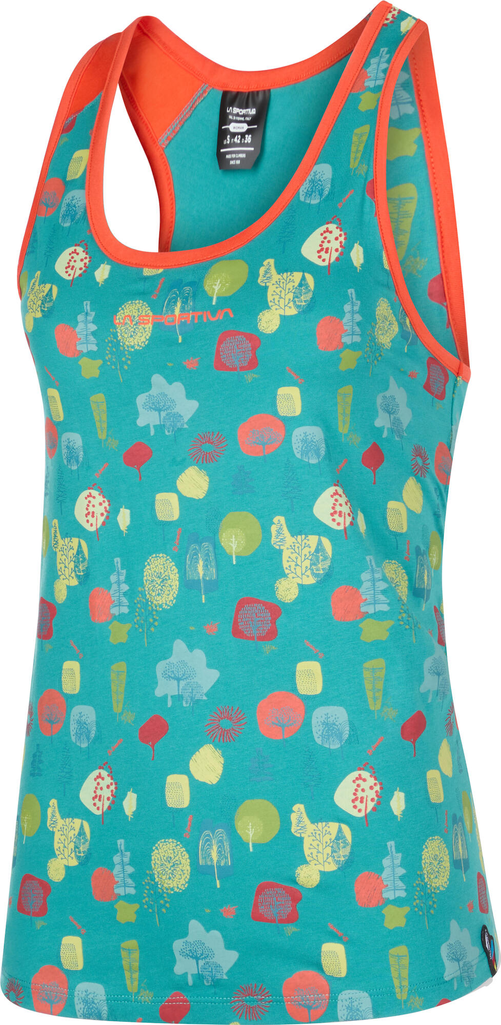 La Sportiva Botanic Tank Women lagoon/cherry tomato (B38R22) L ZACE026B38R22L