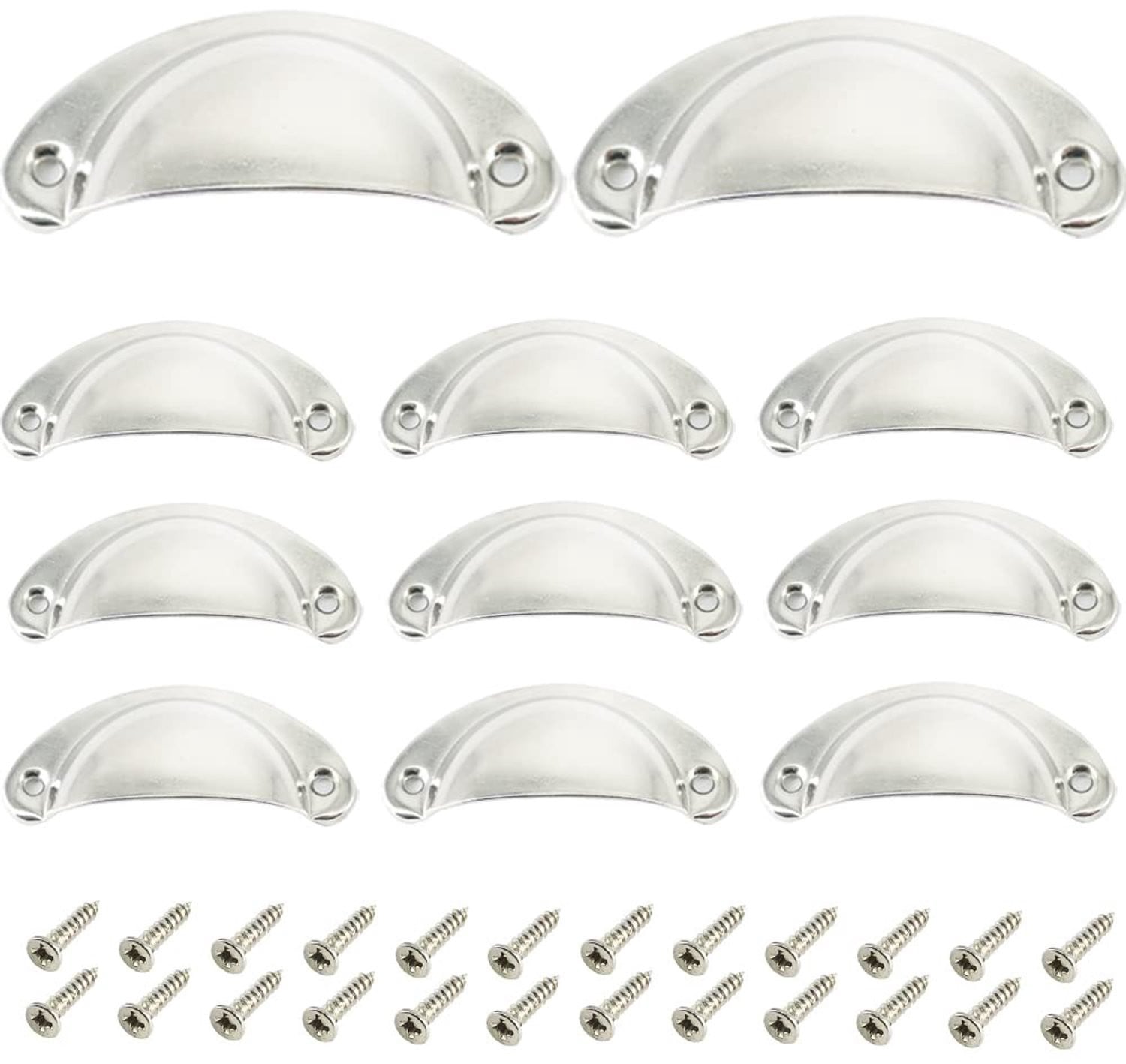 Set van 12 Retro Schelpgrepen voor Meubels