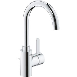 GROHE Waschtischarmatur Eurosmart Cosmopolitan, verchromt, 30 cm hoch, schwenkbar, aus Metall, Ablaufgarnitur & Zugstange