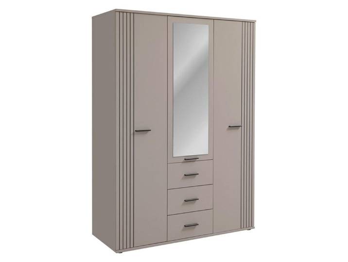 Armoire 3 Portes & 3 Tiroirs  Sigma  135cm Gris