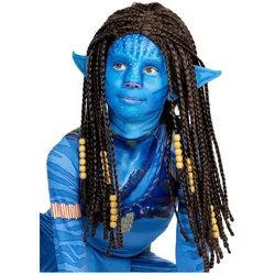 Metamorph Blaue Stammeskriegerin Kinderperücke