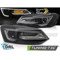 Scheinwerfer Schwarz LED passend für VW POLO V 09-17
