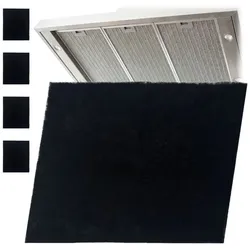 Relaxdays Dunstabzugshaube Filter 5er Set Schwarz