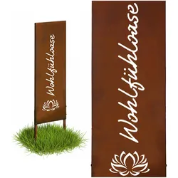 Relaxdays, Aussendekoration, Edelrost-Gartendeko