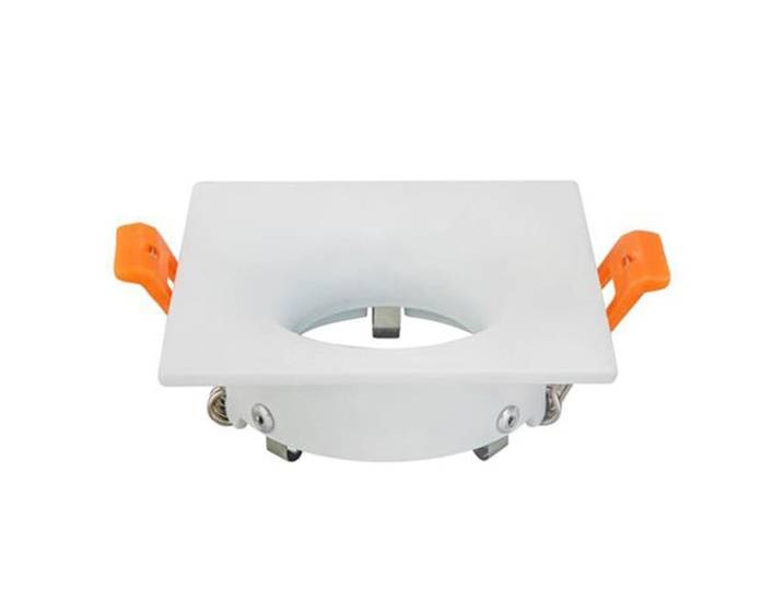 Spot Armatuur GU10 - GU10 Inbouwspot - Vierkant - Wit - Aluminium - 85mm