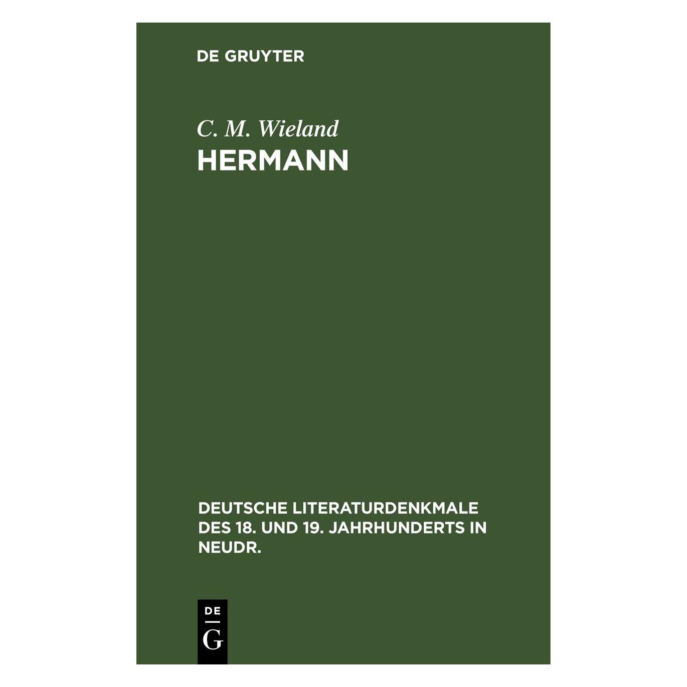 De Gruyter Wieland:Hermann (Deutsch, Hardcover, C. M. Wieland) (67779452)
