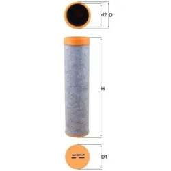 Sekundärluftfilter MAHLE LXS 7080