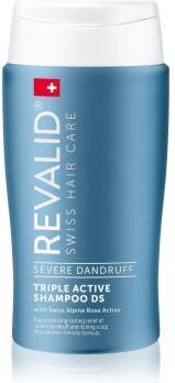 Revalid Triple Active Shampoo DS champô suave para dermatite seborreica e condições graves de caspa 150 ml. Triple Active Shampoo DS