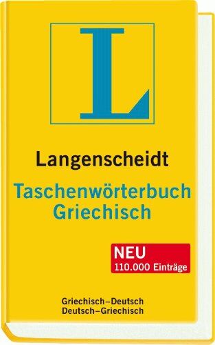 Langenscheidt Taschenwörterbuch Griechisch: Griechisch-Deutsch/ Deutsch-Griechisch (Langenscheidt Taschenwörterbücher) - Preis vom 09.10.2026 07:28:09 h