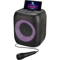 Life S61991 Partylautsprecher schwarz, Bluetooth, Lichteffekte, Karaoke