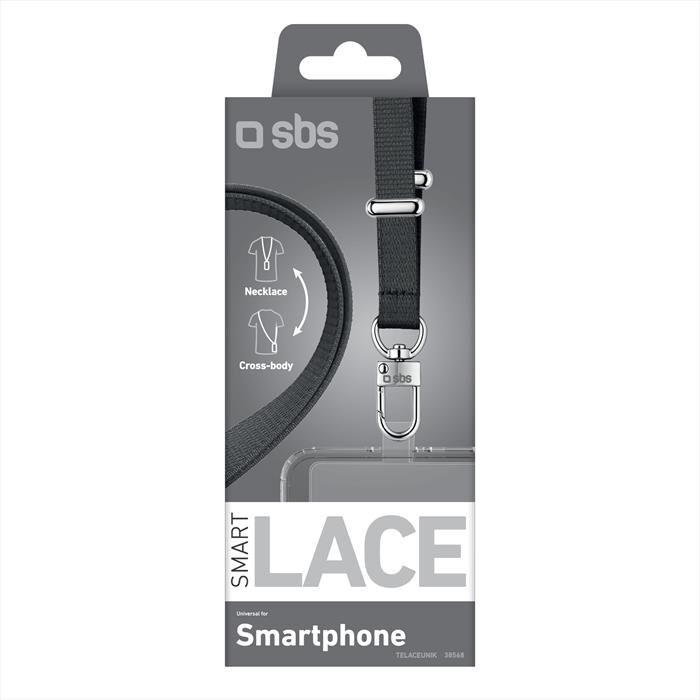 SBS Laccetto Piatto Universale Per Smartphone-nero