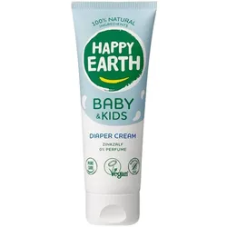 Happy Earth, Babykörperpflege, Natürliche Windelcreme für Baby & Kinder - 75 ml, unparfümiert