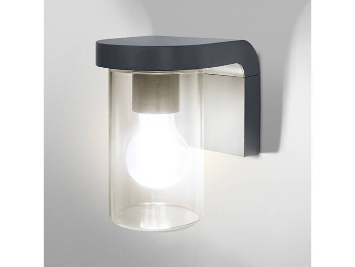 Wandlamp buiten ENDURA CLASSIC CASCADE, dimbaar, alu / grijs / zink, Aluminium, Modern, Wandlamp buiten