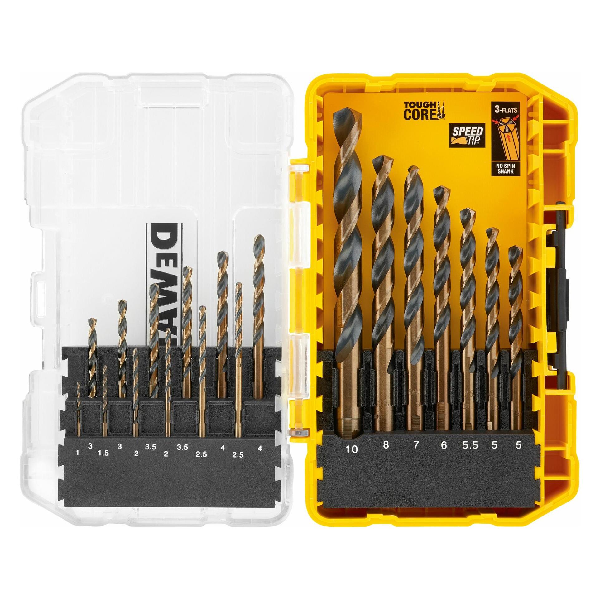 DeWalt Metallbohrer-Set 19-tlg. HSS-G (Ø1-10mm) (DT70728POS-QZ)