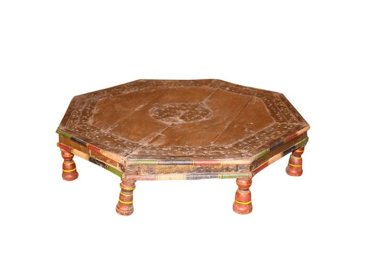 Luxury-Park-Direct Kommode Kleiner indischer 8 Eck Tisch Bajot antik.Luxury Park