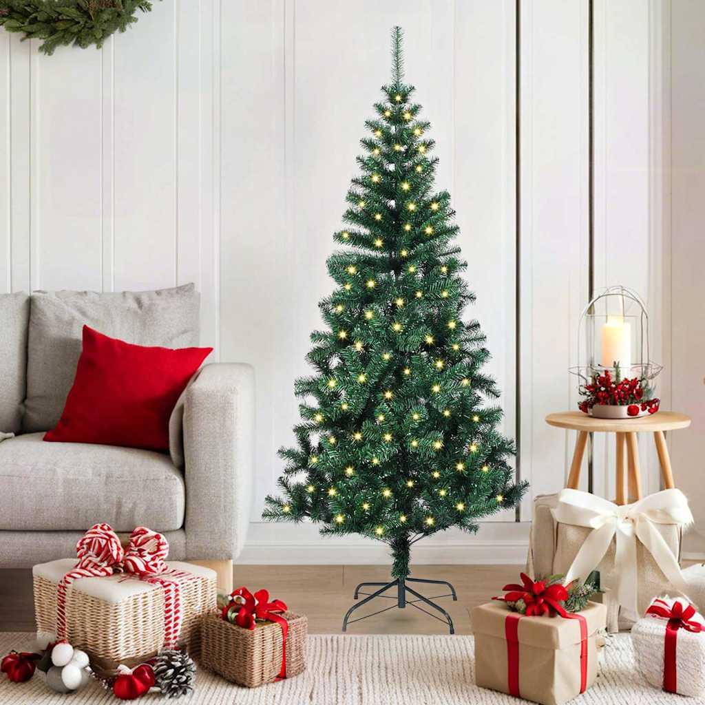 Prolenta Kunstkerstboom met ingebouwde verlichting, groen, 150 cm