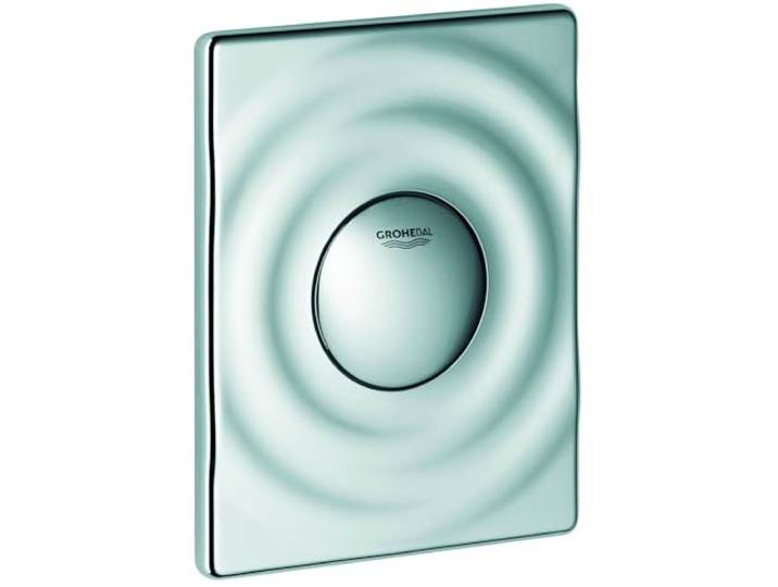 GROHE 37063000 Surf Plaque de commande WC Argent