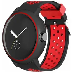 Cover-Discount Google Pixel Watch - Sportarmband gelöchert rot (Silikon), Uhrenarmband, Rot
