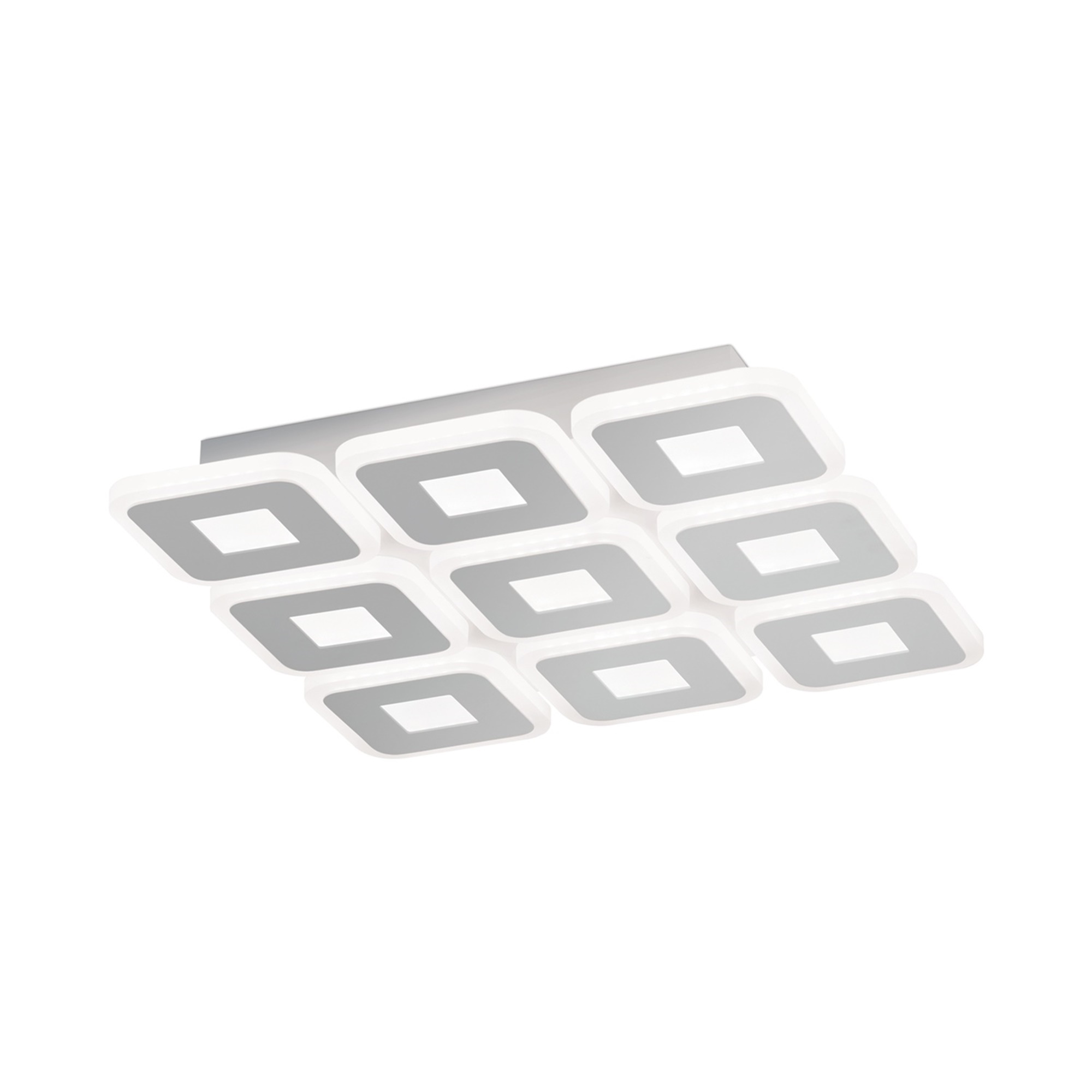 Orion Leuchten LED-Deckenleuchte DOMINO 41x41cm DL 7-655/9 weiß 9003090262205