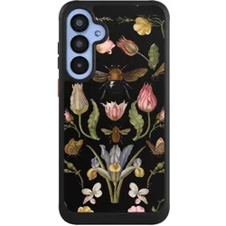 Nivocase Hülle für Samsung Galaxy A55 5G Handyhülle NIVOcore Case Schwarz Biene Blumenkranz Blüte (Samsung Galaxy A55), Smartphone Hülle, Schwarz