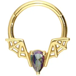 Chirurgenstahl Segmentring Clicker FLEDERMAUS